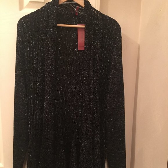 Black SPARKLE Cardigan - Picture 2 of 5